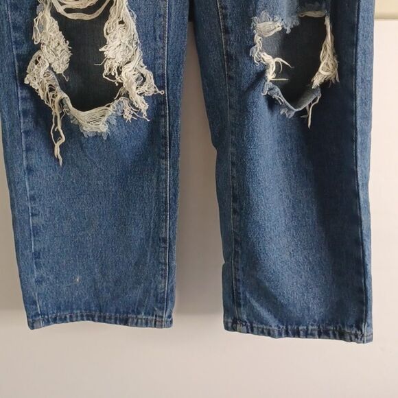 Distressed Blue Jeans - Picture 10 of 16